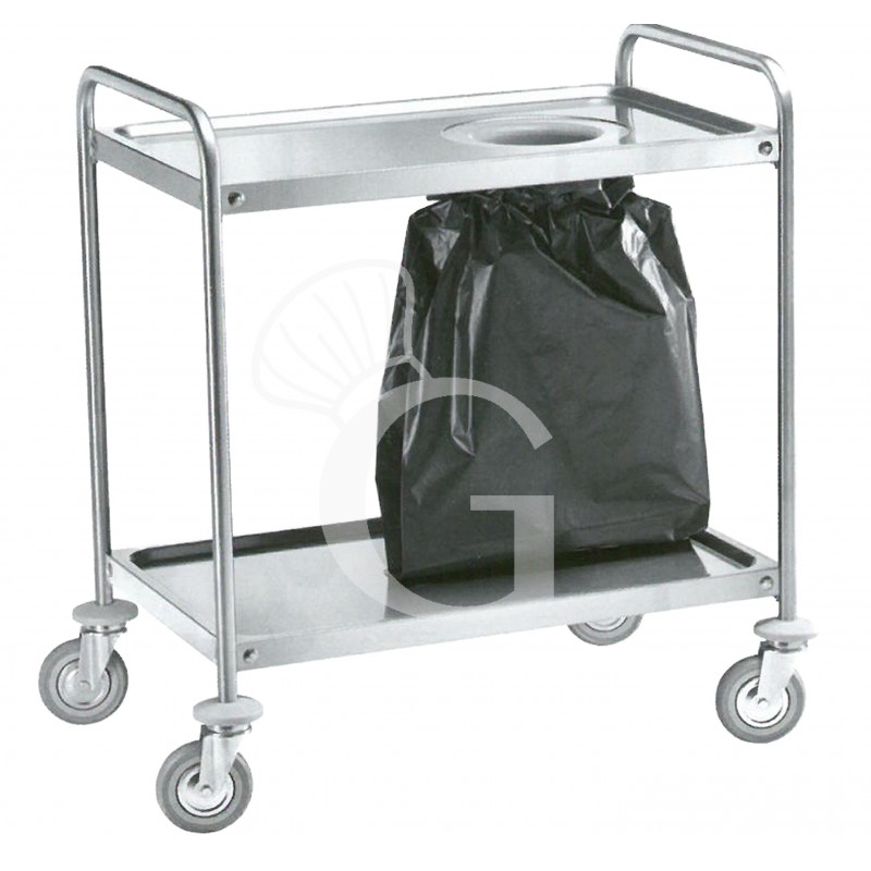 Servicewagen – Edelstahl – gelocht – B 1110 mm x T 600 mm x H 940 mm