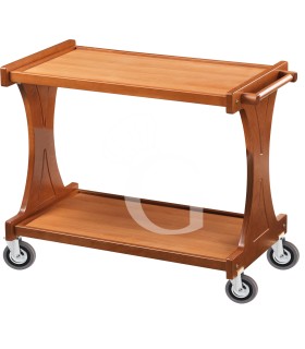 Servierwagen Holz, 2 Borde, B 860 mm x T 550 mm x H 850 mm