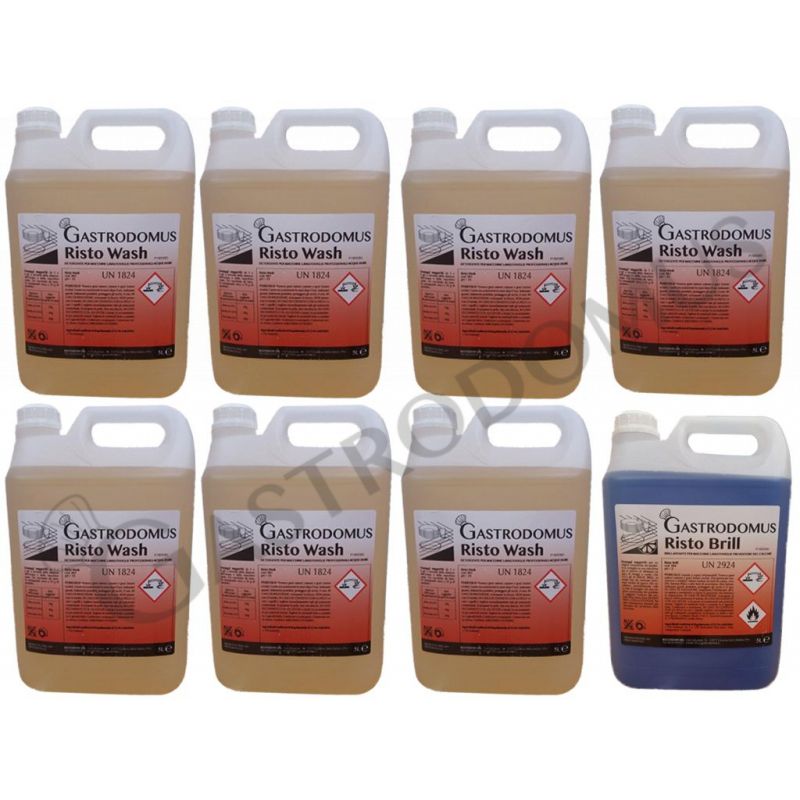 Confezione di 3 detergenti + 1 brillantante