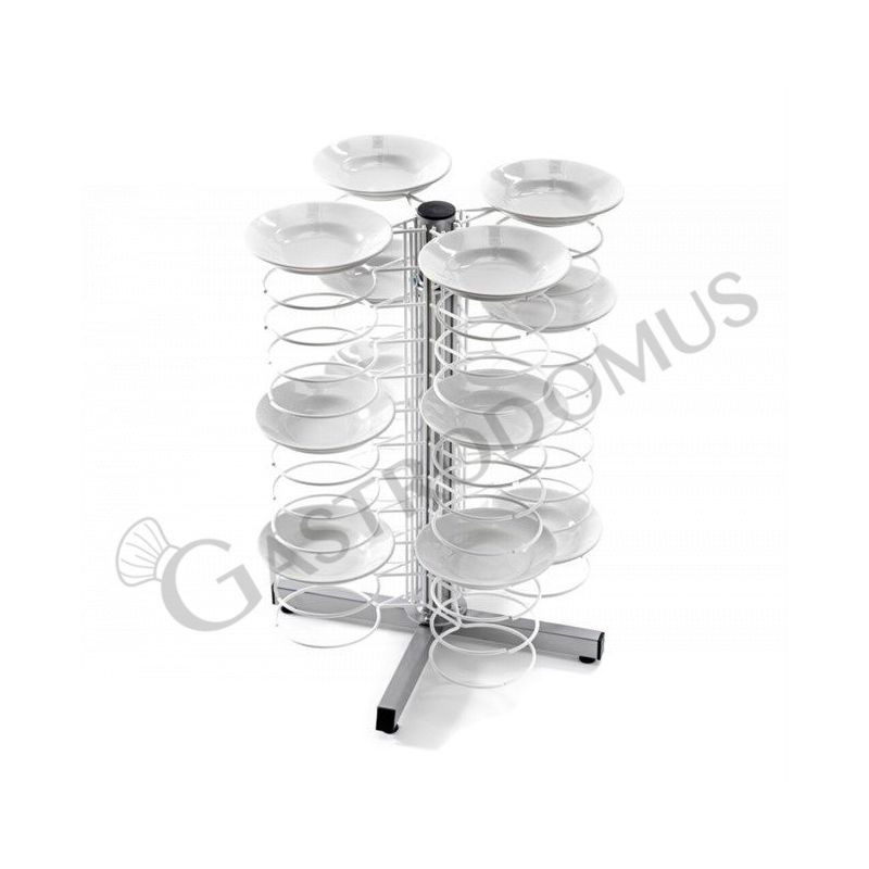 Tellerstapler, Tishmodell, 48 Teller (Durchmesser: 180/230 mm), B 600 mm x T 600 mm x H 830 mm