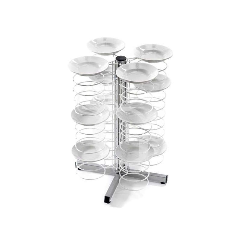 Tellerstapler, Tishmodell, 48 Teller (Durchmesser: 180/230 mm), B 600 mm x T 600 mm x H 830 mm