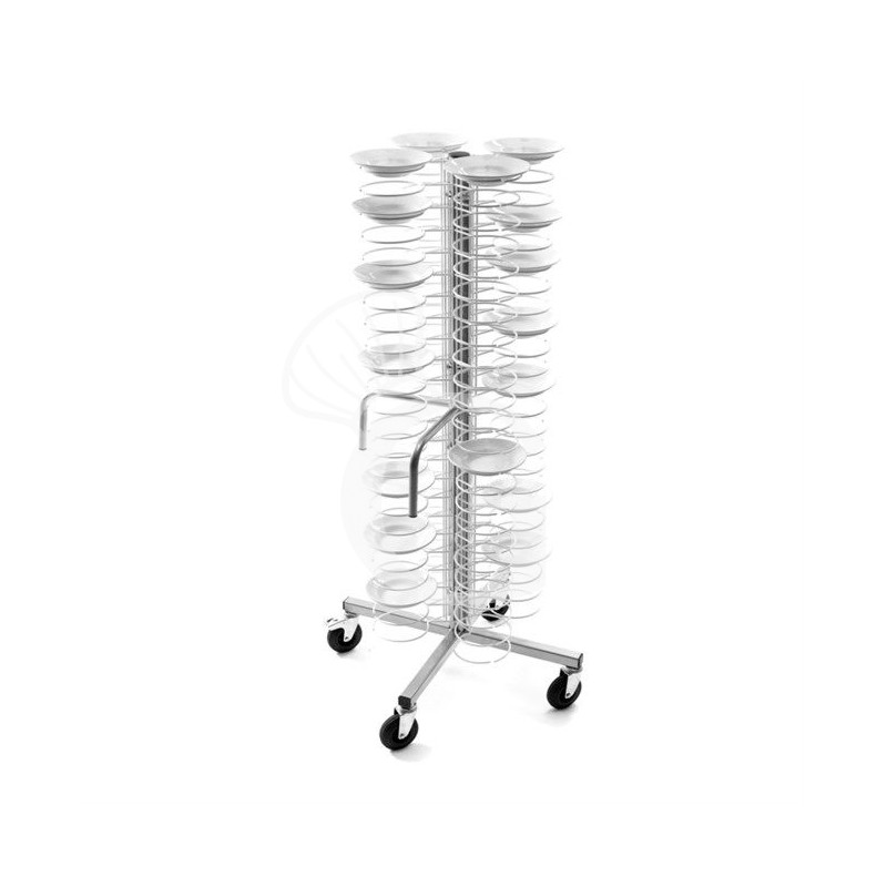 Tellerwagen, 96 Teller (Durchmesser: 250/310 mm), B 700 mm x T 700 mm x H 1730 mm