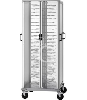 Tellerwagen Schrank, 88 Teller (Durchmesser: 250/310 mm), B 750 mm x T 780 mm x H 1830 mm