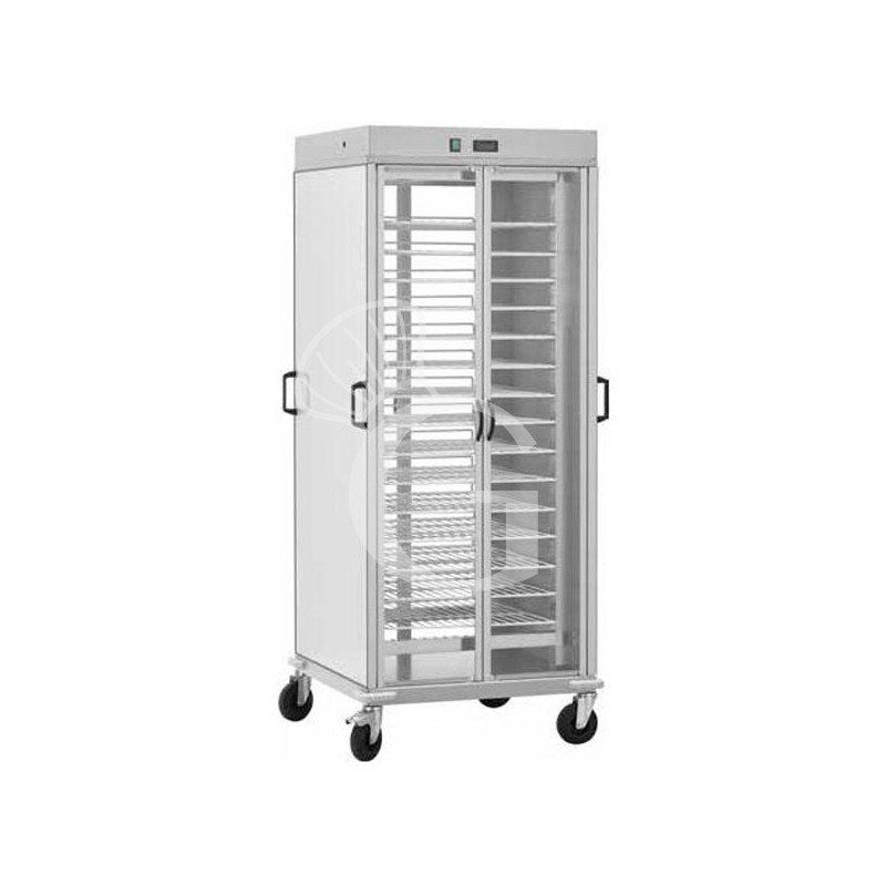 Tellerwagen Schrank, beheizt, 10 GN 2/1 Gitterroste, B 750 mm x T 780 mm x H 1770 mm
