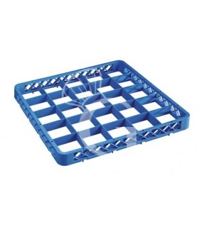 Aufsatzrand für Spülkorb, blau, 25 Fächer, H 45 mm