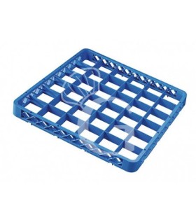 Aufsatzrand für Spülkorb, blau, 36 Fächer, H 45 mm