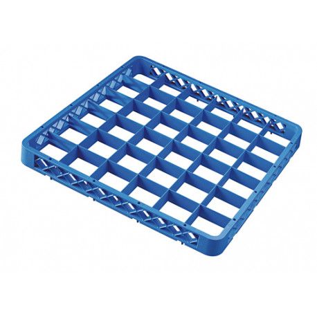 Aufsatzrand für Spülkorb, blau, 36 Fächer, H 45 mm