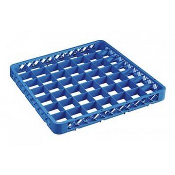 Aufsatzrand für Spülkorb, blau, 49 Fächer, H 45 mm