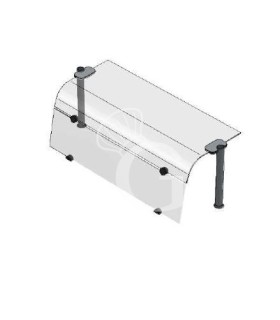 Oberbau – gewölbtes Glas – Frontglas – B 1770 x T 480 x H 385 mm