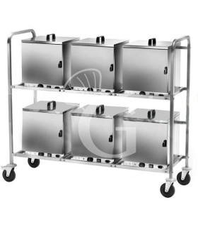 Gestellwagen für Tellerwärmer, B 1550 mm x T 610 mm x H 1320 mm