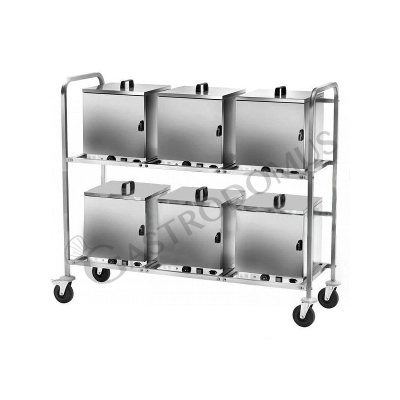 Gestellwagen für Tellerwärmer, B 1550 mm x T 610 mm x H 1320 mm