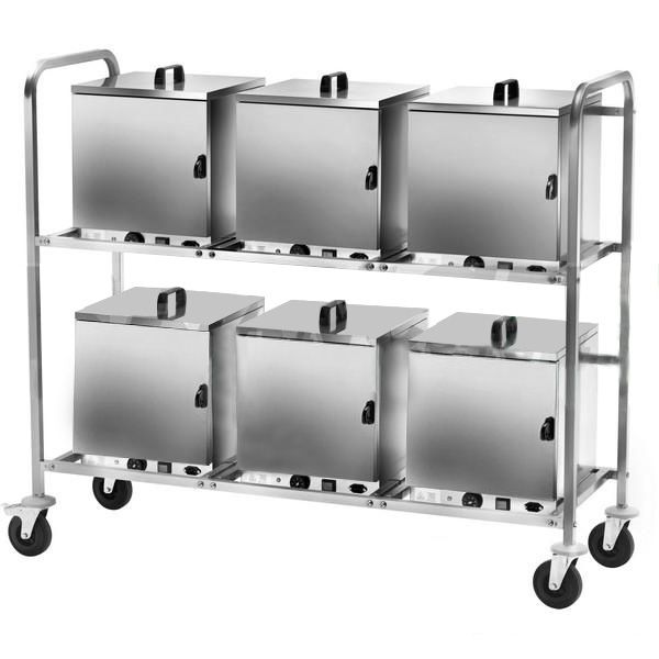Gestellwagen für Tellerwärmer, B 1550 mm x T 610 mm x H 1320 mm