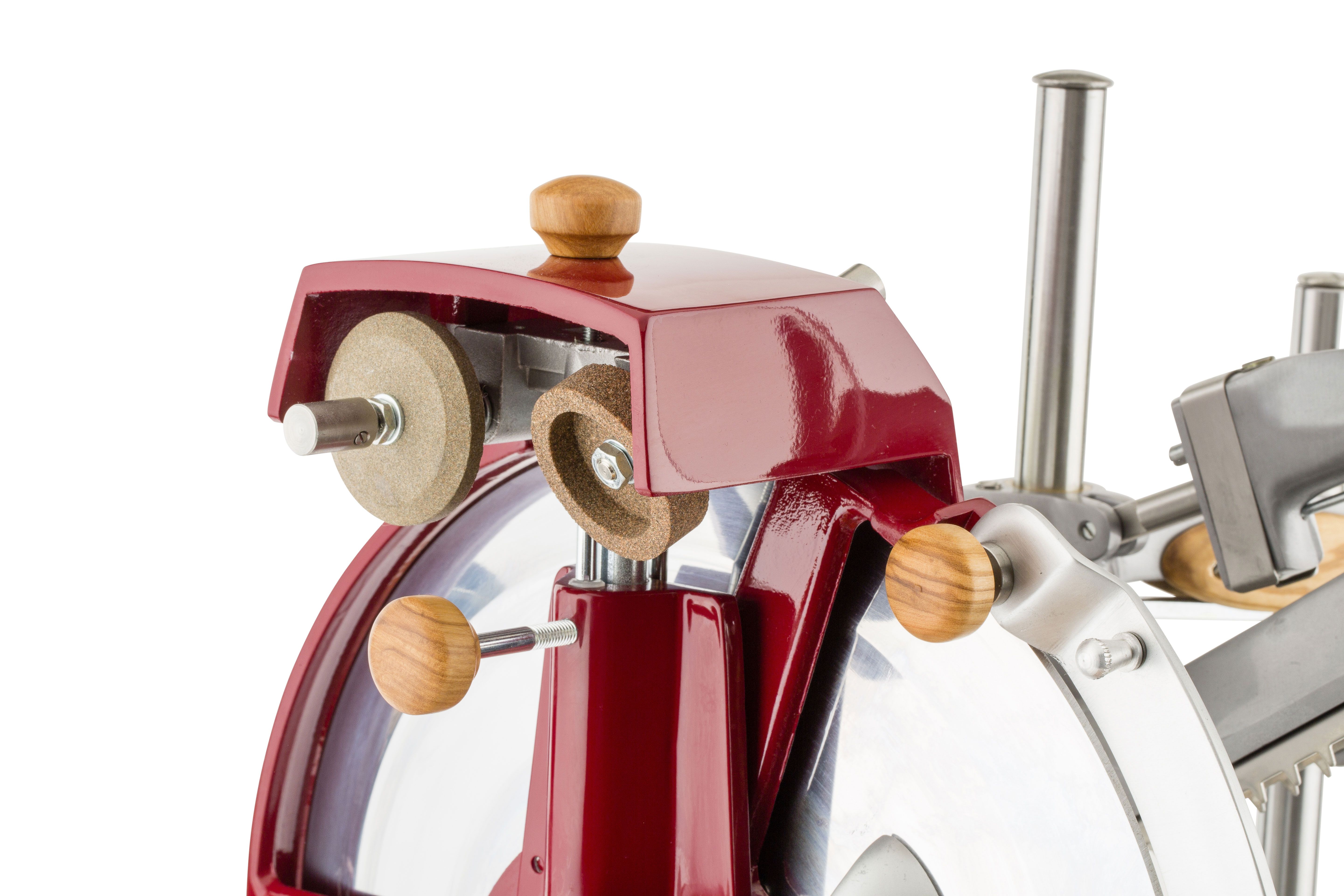 Knäufe aus Olivenbaumholz für Schwungrad Aufschnittmaschine Mod. 350