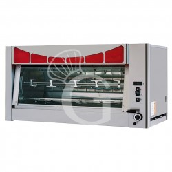 Gas Hähnchengrill PLANETARIO , Rotation,  B 1255 mm x T 707 mm x H 731 mm, für 30 Hähnchen