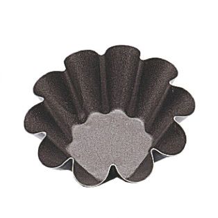 Tarteletteform/Briochebackform, geriffelt, mit Antihaftbeschichtung, Ø 80 mm
