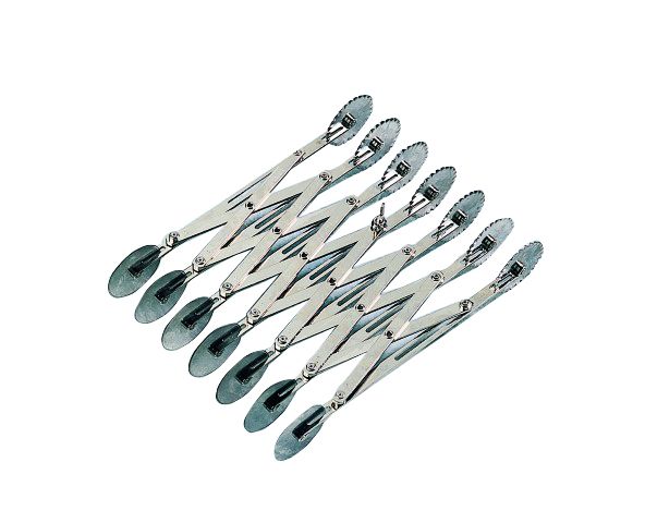 Teigschneider aus Edelstahl, gewellt, 7 Teigrädchen