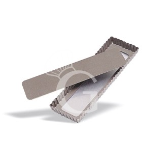 Tortenform mit Hebeboden, aus Edelstahl, B 350 mm x T 110 mm x H 25 mm
