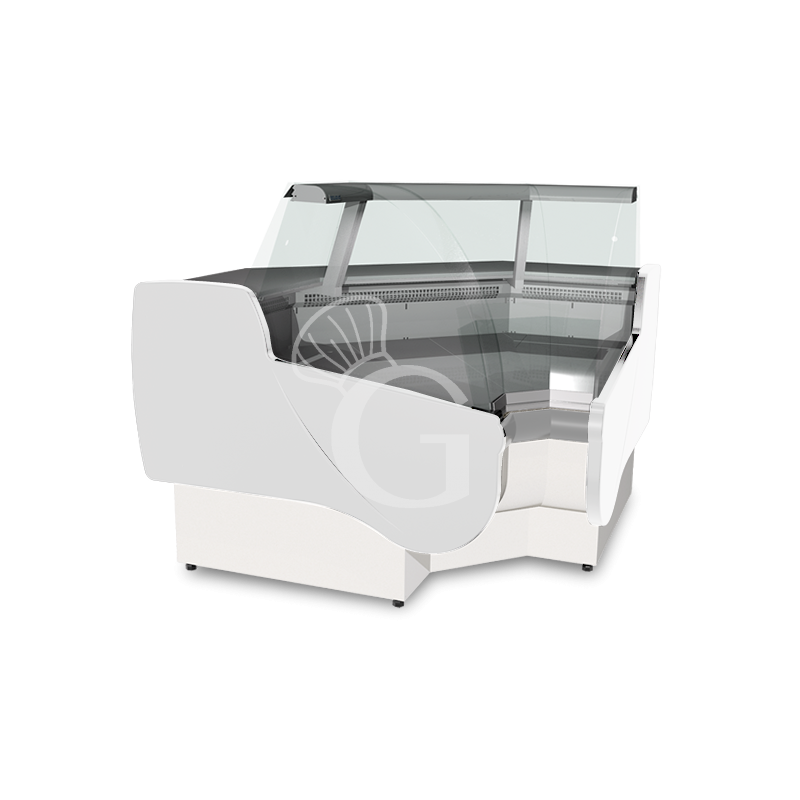 Full Optional Kühltheke mit Innenecke, Umluftkühlung +1°C/+10°C L 1340 mm