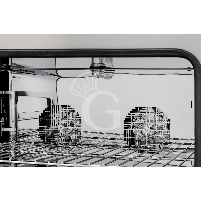 Elektro Heißluftofen, für die Bäckerei, Luftbefeuchter, mechanische Steuerung, dreiphasig, 4 Backbleche (600x400 mm)