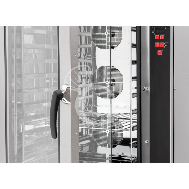 Elektro Heißluftofen, für die Konditorei, Luftbefeuchter, dreiphasig, digitale Steuerung, 10 Backbleche (600x400 mm)