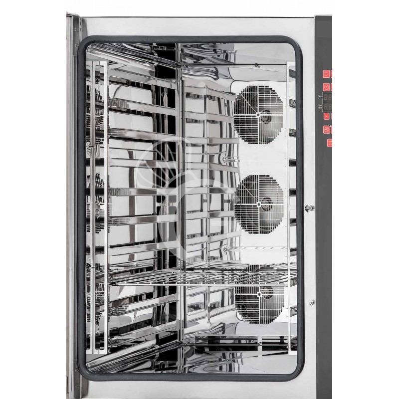 Elektro Heißluftofen, für die Konditorei, Luftbefeuchter, dreiphasig, digitale Steuerung, 10 Backbleche (600x400 mm)