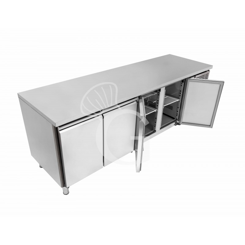 Kühltisch, 4 Türen, Tiefe 600 mm, Temperatur -2°C/+8°C, Energieklasse D