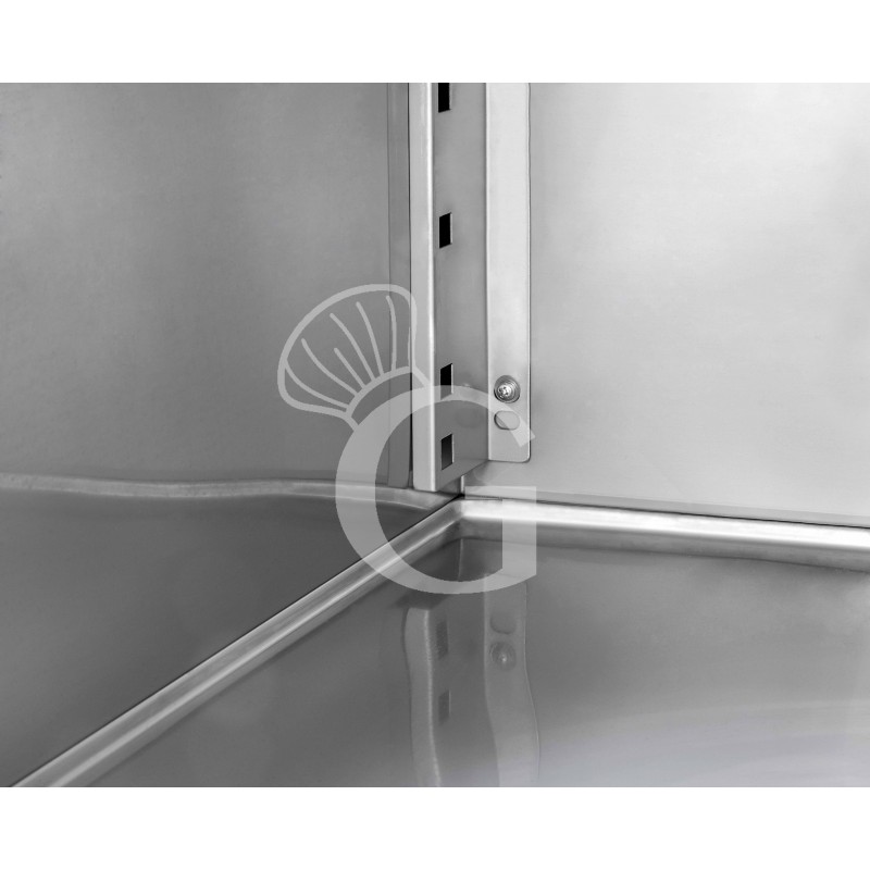 Konditorei-Kühltisch, 3-türig, Tiefe 800 mm, -2°C/+8°C, Granitplatte, Energieklasse C