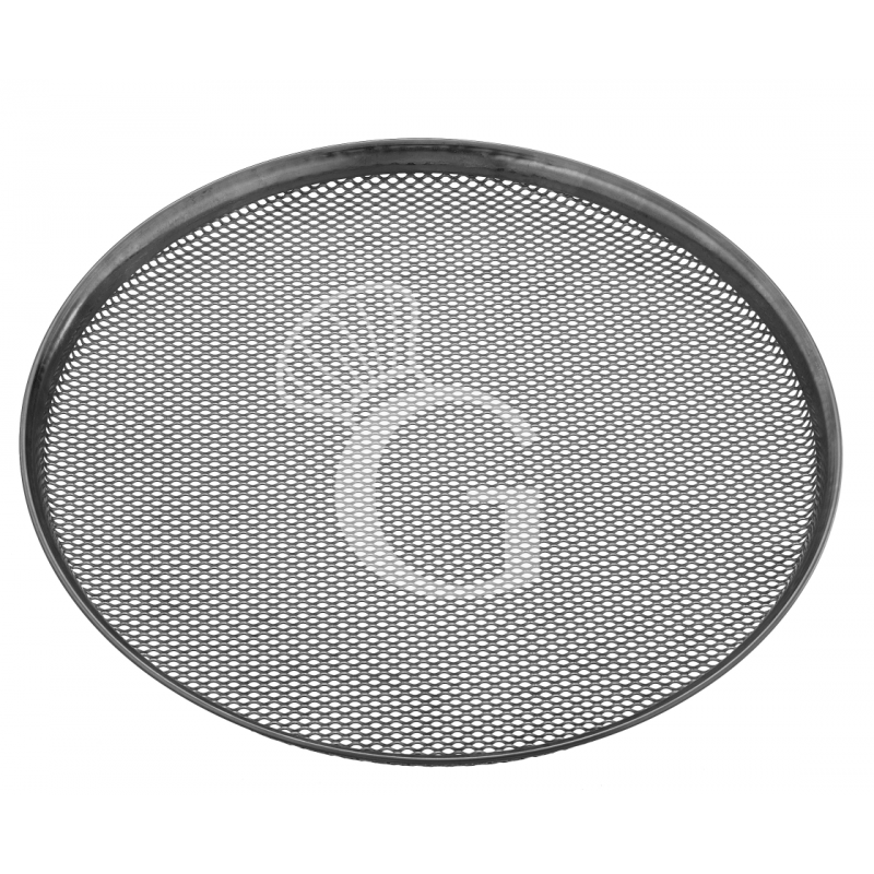 Pizzablech "GIOTTO", Edelstahl, rund, perforiert, Ø 330 mm, H 20 mm Pizzablech "GIOTTO", Edelstahl, rund, perforiert, Ø 330 mm, H 20 mm