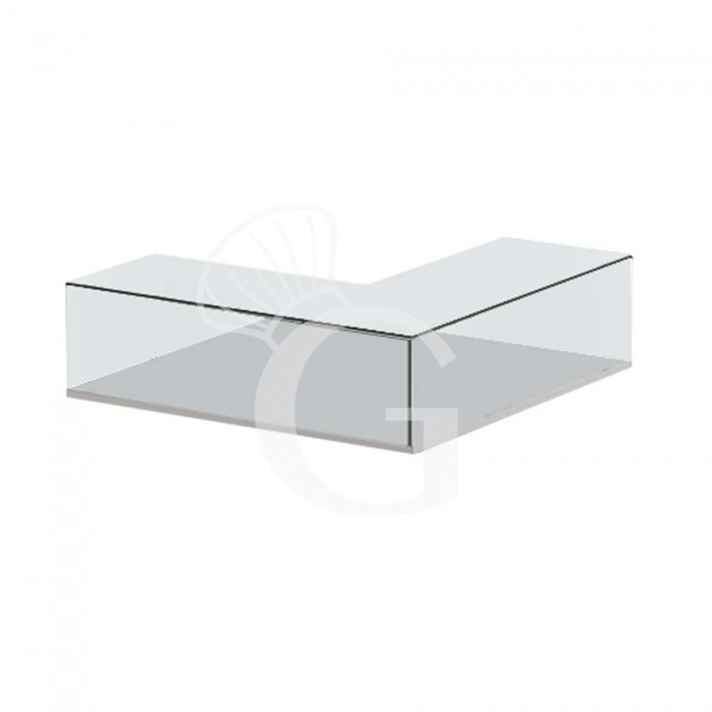 Float-Glasaufsatz für Speiseeisvitrine, L 1500 mm