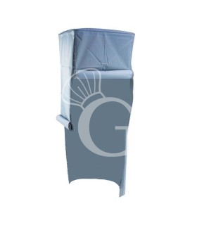 Abdeckungshülle aus PVC für Tellerwagen, 4 Reißverschlüsse