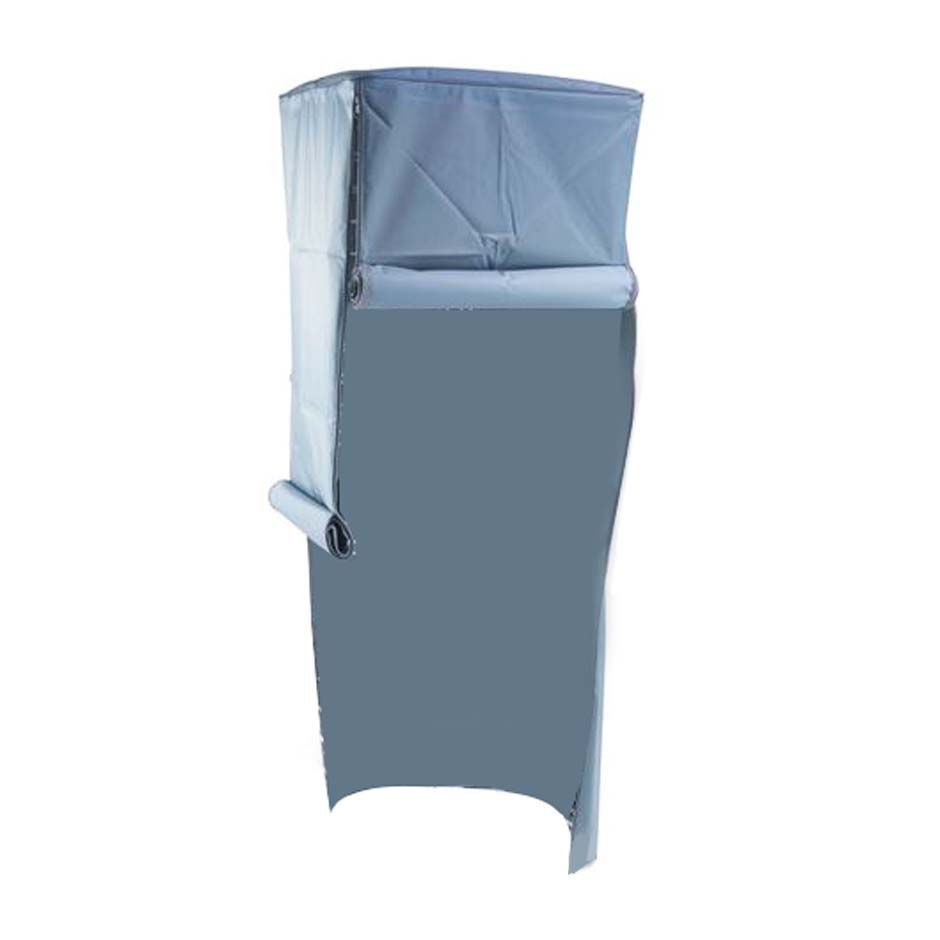 Abdeckungshülle aus PVC für Tellerwagen, 4 Reißverschlüsse