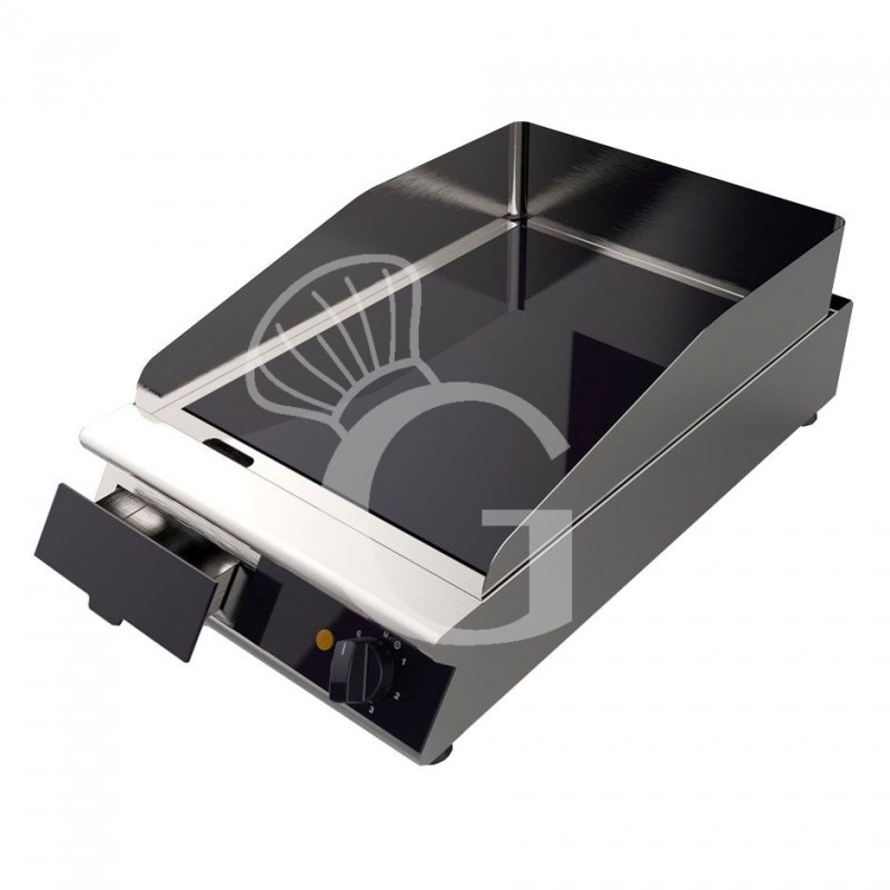 Professionelle Glaskeramik-Bratplatte, 2 Kochzonen (B 410 mm x T 670 mm x H 120 mm)