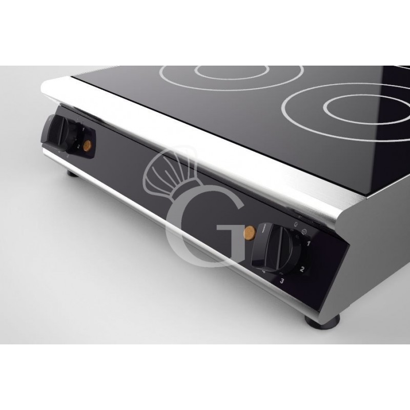 Frontblende der Infrarot-Kochplatte aus Glaskeramik