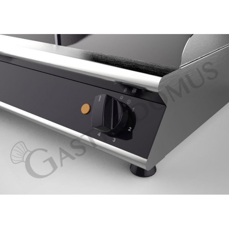 Professionelle Glaskeramik-Bratplatte, 2 Kochzonen (B 660 mm x T 510 mm x H 120 mm)