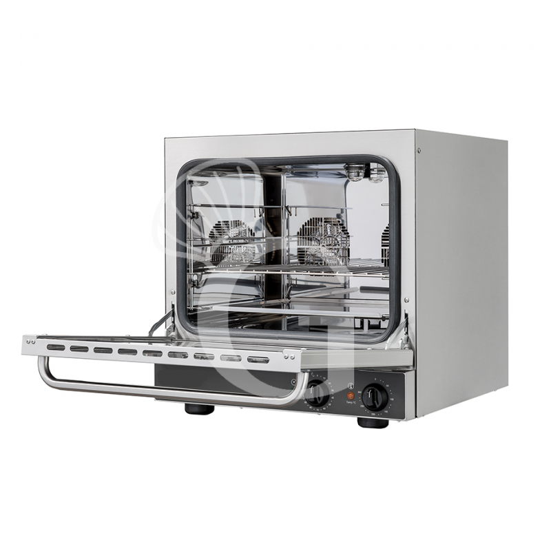 Elektro Heißluftofen für Croissants, Klapptür, mechanische Steuerung, 4 Backbleche (433x333 mm), 230 V, 3,3 kW