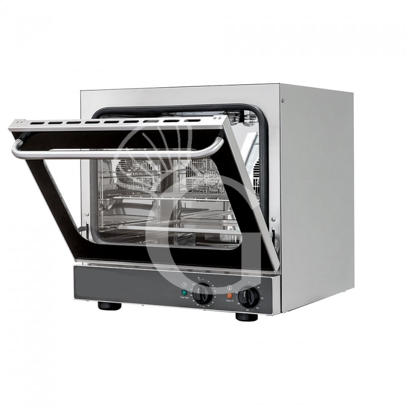 Elektro Heißluftofen für Croissants, Klapptür, mechanische Steuerung, 4 Backbleche (433x333 mm), 230 V, 3,3 kW