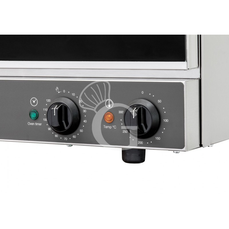 Elektro Heißluftofen für Croissants, Klapptür, mechanische Steuerung, 4 Backbleche (433x333 mm), 230 V, 3,3 kW
