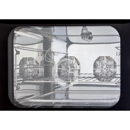 Elektro Heißluftofen für Croissants, Luftbefeuchter, Grill, Klapptür, digitale Steuerung, 4 Backbleche GN 1/1 (530x325 mm) Elektro Heißluftofen für Croissants, Luftbefeuchter, Grill, Klapptür, digitale Steuerung, 4 Backbleche GN 1/1 (530x325 mm)