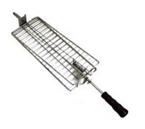 Grillgitter/korb, Edelstahl, wendbar