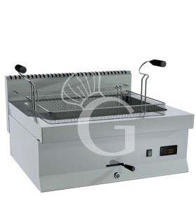 Elektrische Backwaren-Fritteuse, Tischgerät, 1 Becken (10 Liter) B 700 mm x T 650 mm x H 285 mm