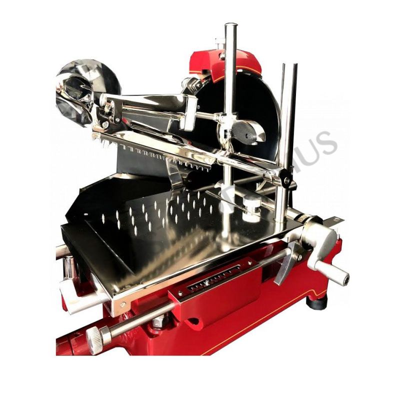 Schwungrad Aufschnittmaschine aus Aluminium mit Einbrennlackierung, Messerdurchmesser 350 mm