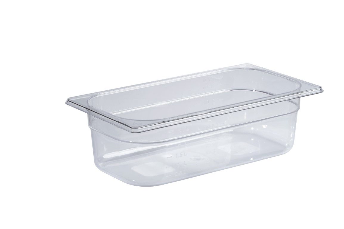GN 1/3 Behälter – Polycarbonat – B 325 mm x T 175 mm x H 65 mm  – 2,5 Liter
