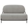 Sofa / Couch "PONNY", lackiertes Metall, Stoffbezug