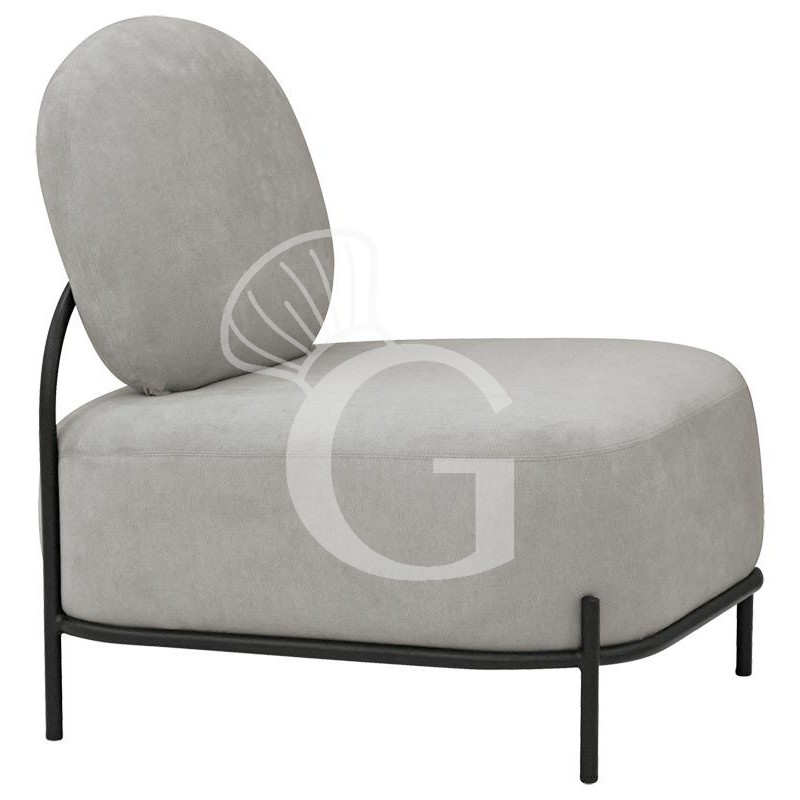 Polstersessel "PONNY", lackiertes Metall, Stoffbezug Polstersessel "PONNY", lackiertes Metall, Stoffbezug