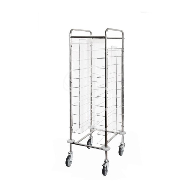 Universal Tablettwagen, 11 Tabletts (395x595 mm), B 520 mm x T 680 mm x H 1660 mm