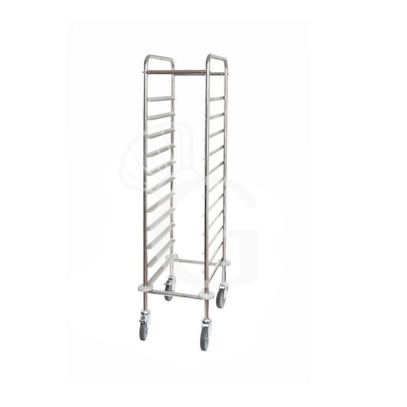 Tablettwagen/Regalwagen, 11 GN 1/1 Tabletts, B 455 mm x T 620 mm x H 1525 mm