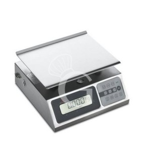 Elektronische Waage, Tragkraft 20 kg, Präzision auf bis zu 5 g, B 248 mm x B 253 mm x H 132 mm