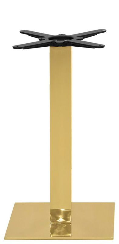 Tischgestell, vergoldetes Metall, H 720 mm