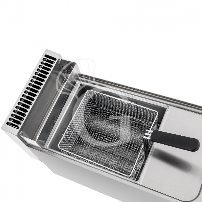 Profi Gas-Fritteuse, Becken mit Frittierkorb