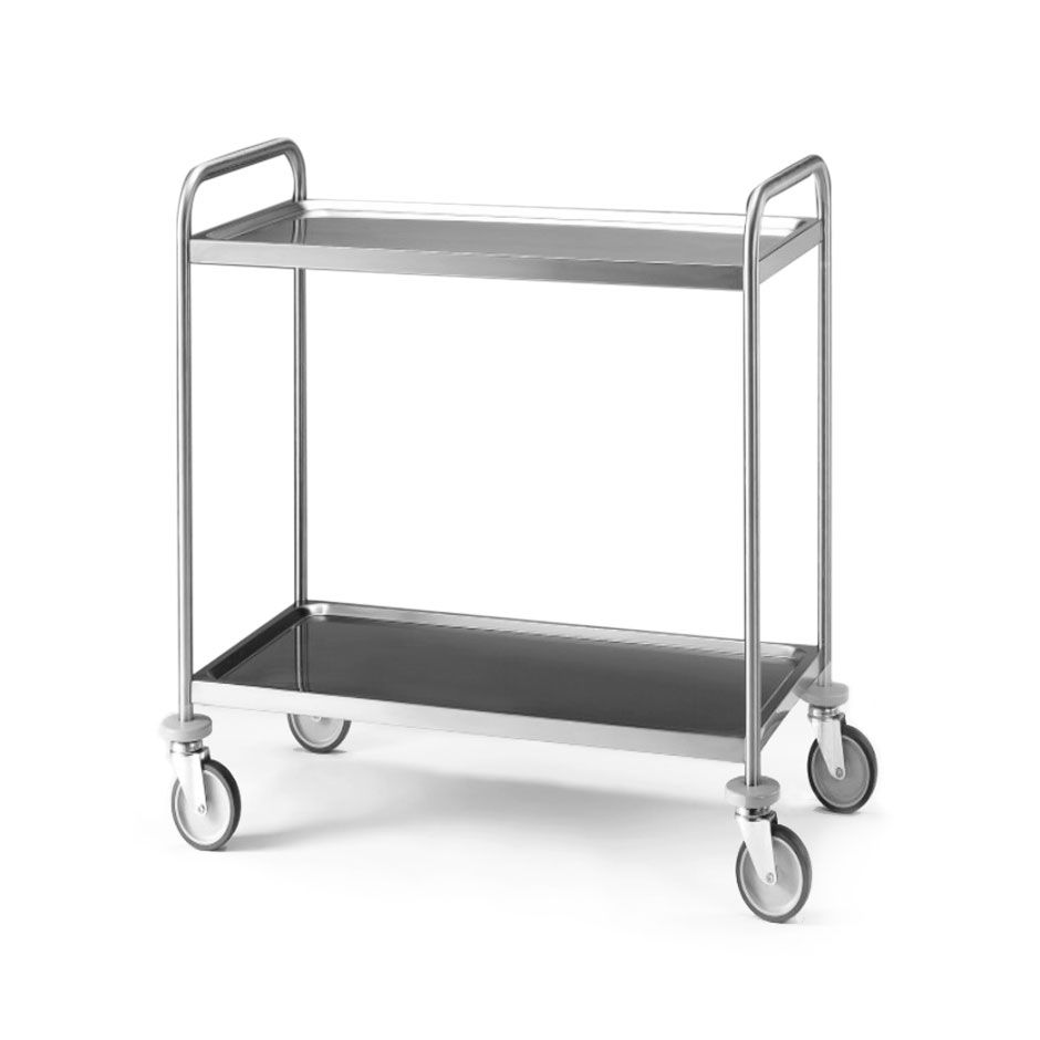 Servicewagen – Edelstahl – 2 Ablagen 1000 x 500 mm – 120 Kg